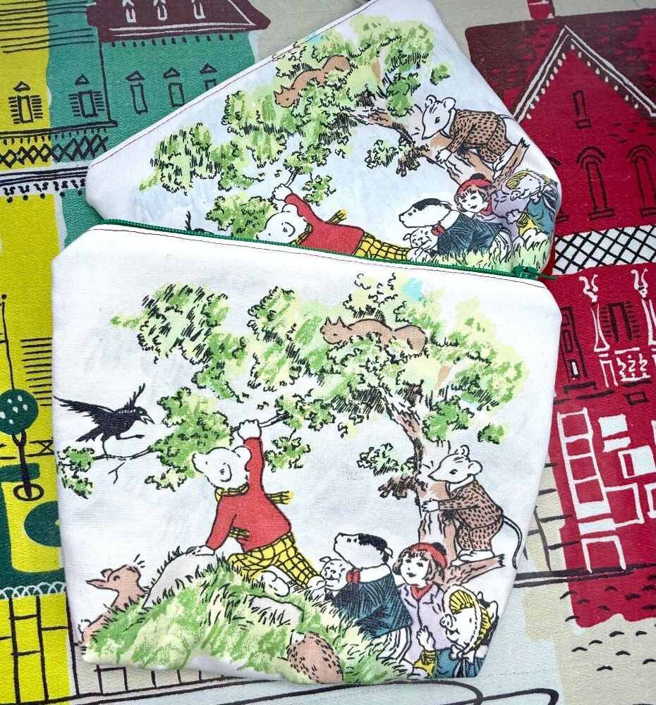 Rupert the Bear Zip Top Purse