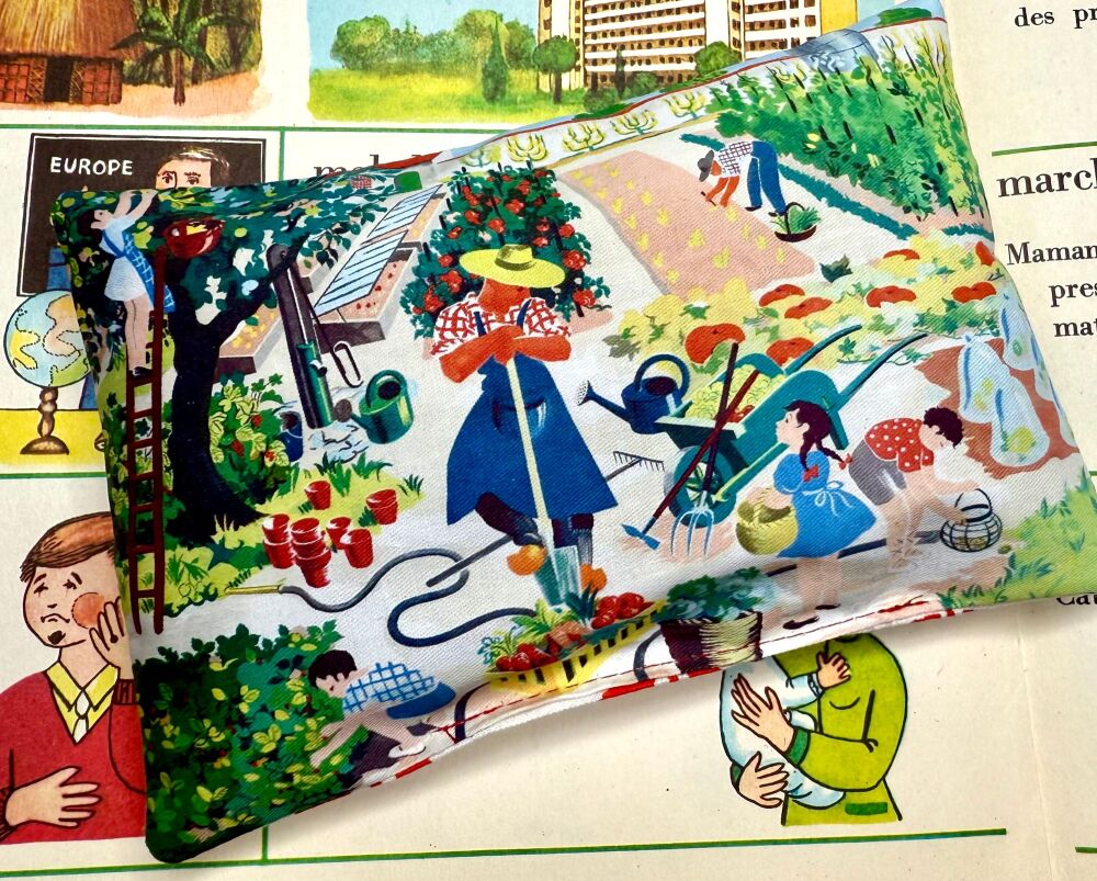 Printed Lavender Sachet -Vintage French Print