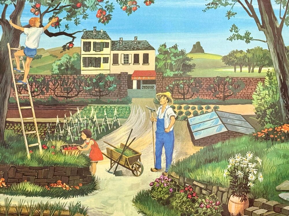 Original Sixties French Poster - The Garden/Autumn