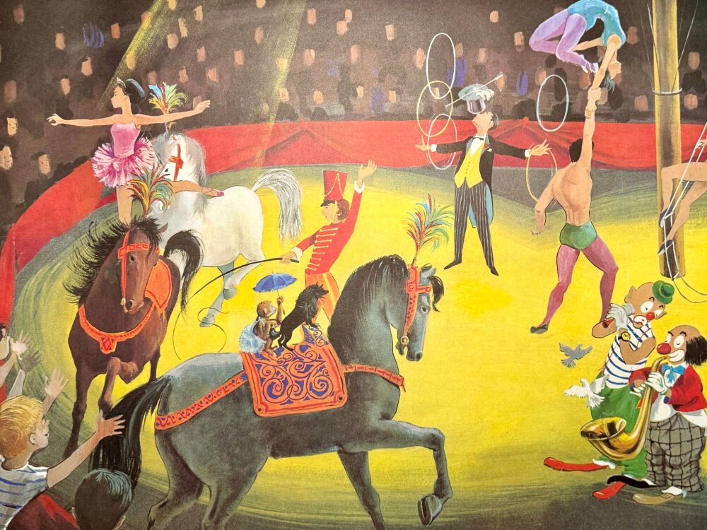 Original Sixties French Poster - The Circus/The Bedroom