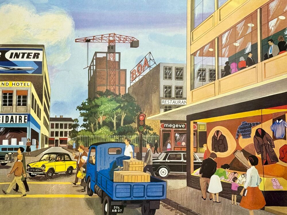 Original Sixties French Poster - The Crossroad/The Accident