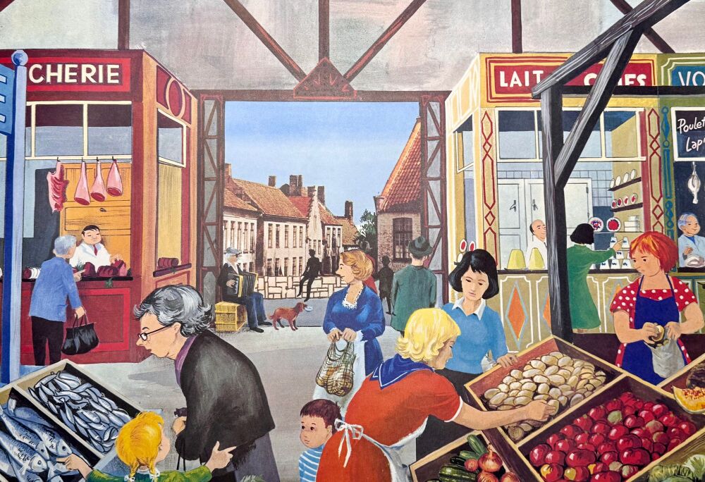 Original Sixties French Poster - The Market/The Fair
