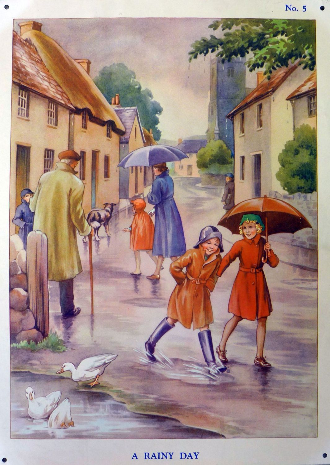vintage classroom school posters 1930/40