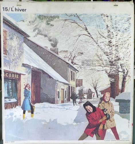 1960's French School Poster - Winter