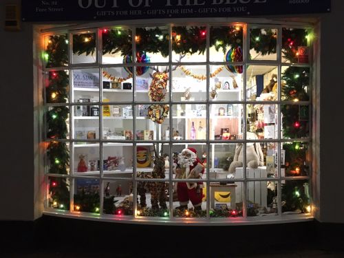 Out of the Blue Christmas Shop Window 2016