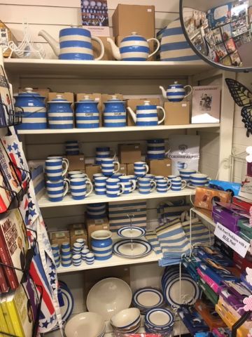 Cornishware at Out of the Blue Totnes