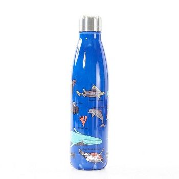 Eco Chic Blue Sea Creatures Thermal Bottle