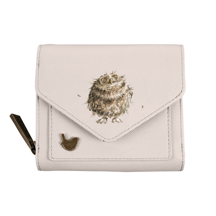 Wrendale Designs Woodlanders Owl Small Purse front view