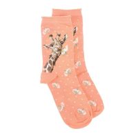 Wrendale Designs Flowers Giraffe Socks