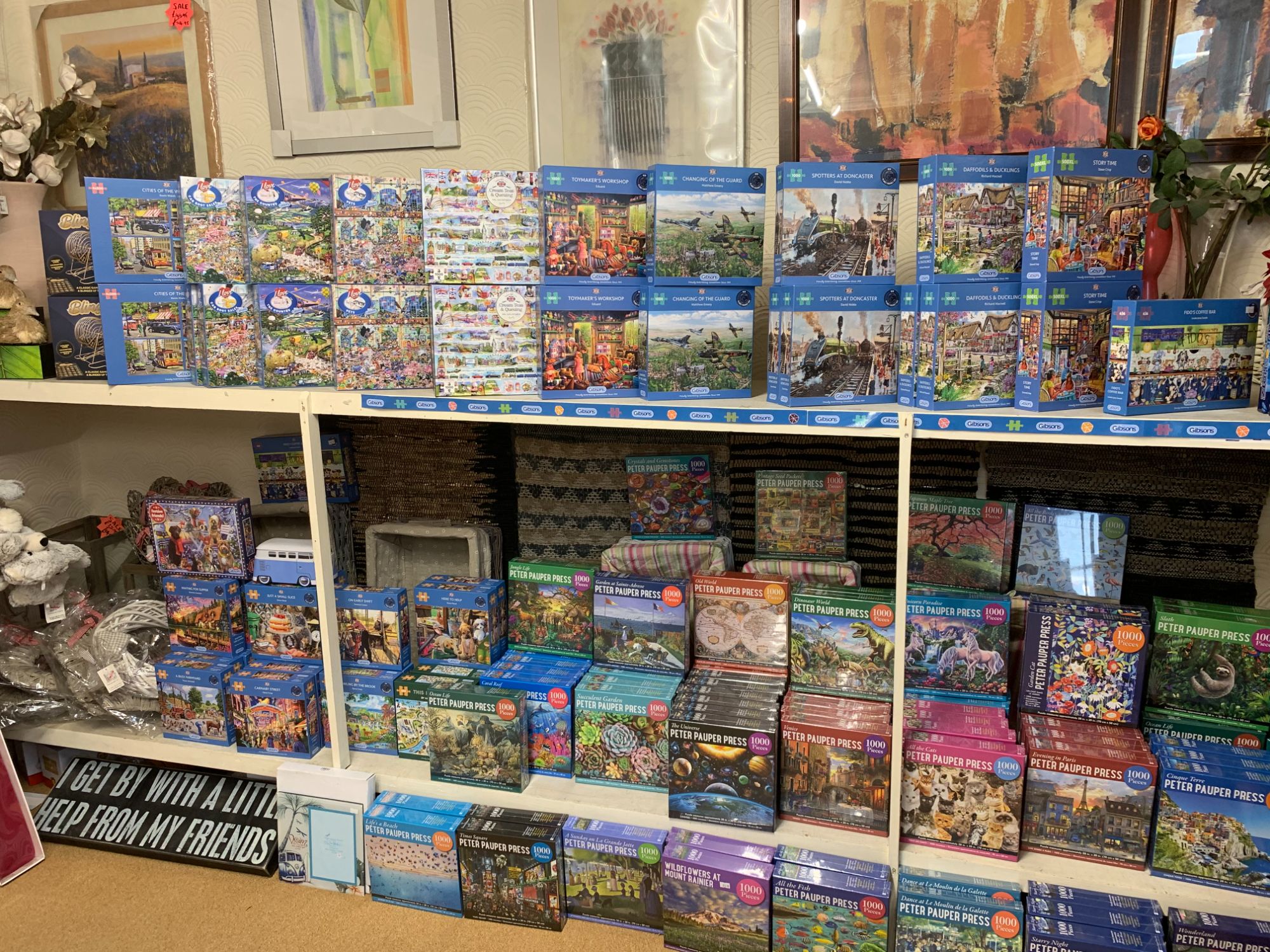 Jigsaw Puzzles at Out of the Blue Totnes