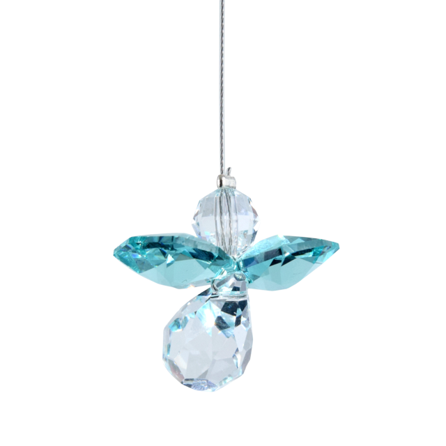 Wild Things Classic Crystal Guardian Angel - Blue Zircon