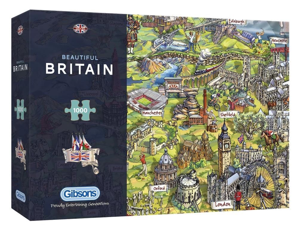 Gibsons Beautiful Britain 1000 Piece Jigsaw Puzzle