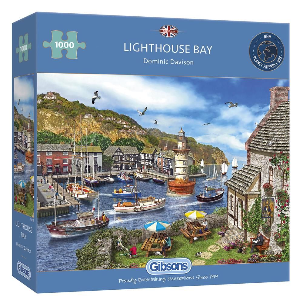 Gibsons Lighthouse Bay 1000 Piece Jigsaw Puzzle