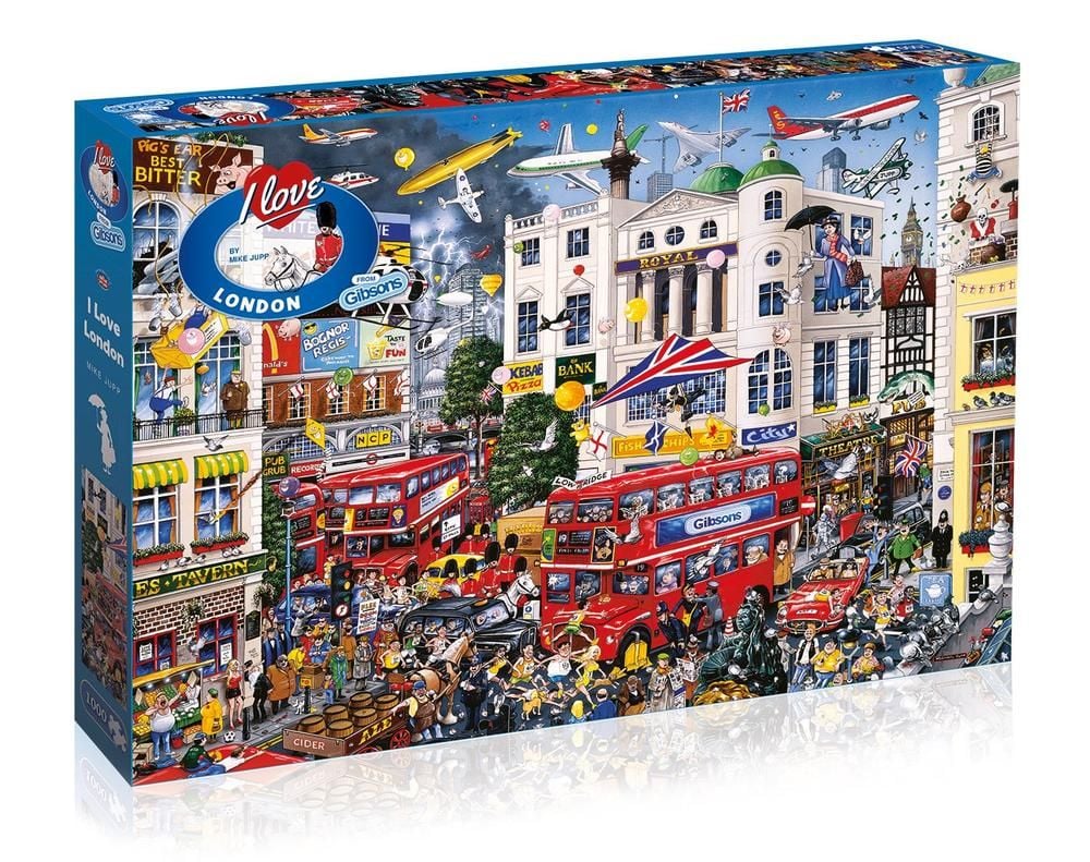 Gibsons I Love London 1000 Piece Jigsaw Puzzle