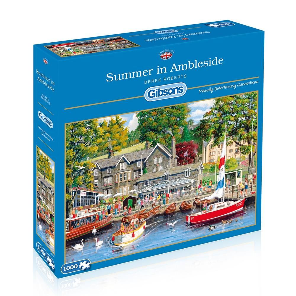 Gibsons Summer in Ambleside 1000 Piece Jigsaw Puzzle