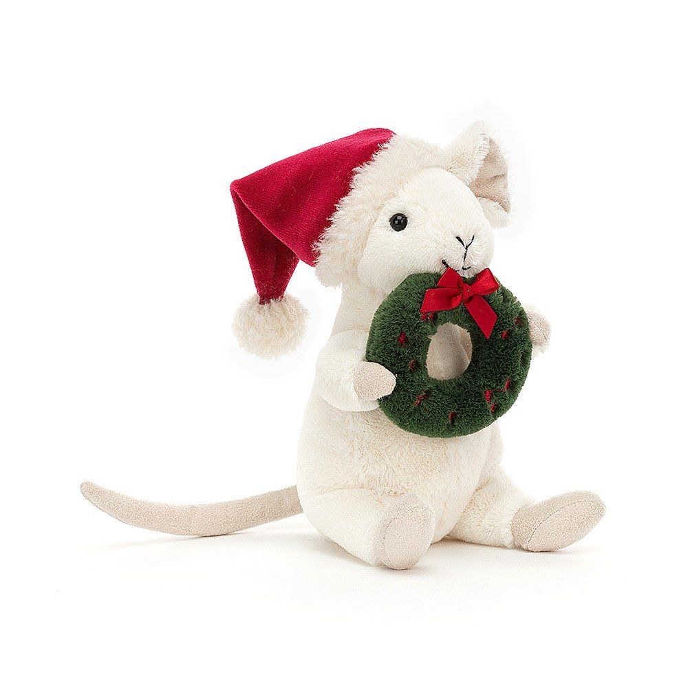 Jellycat Merry Mouse Wreath Soft Toy