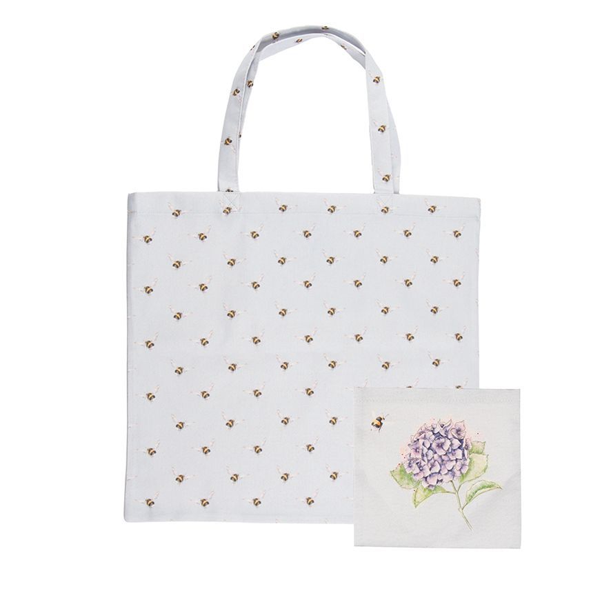 Wrendale Designs 'Hydrangea' Foldaway Shopper Bag