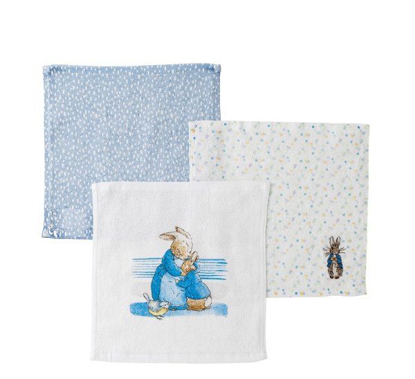 Peter Rabbit Baby Collection Set of 3 Face Cloths