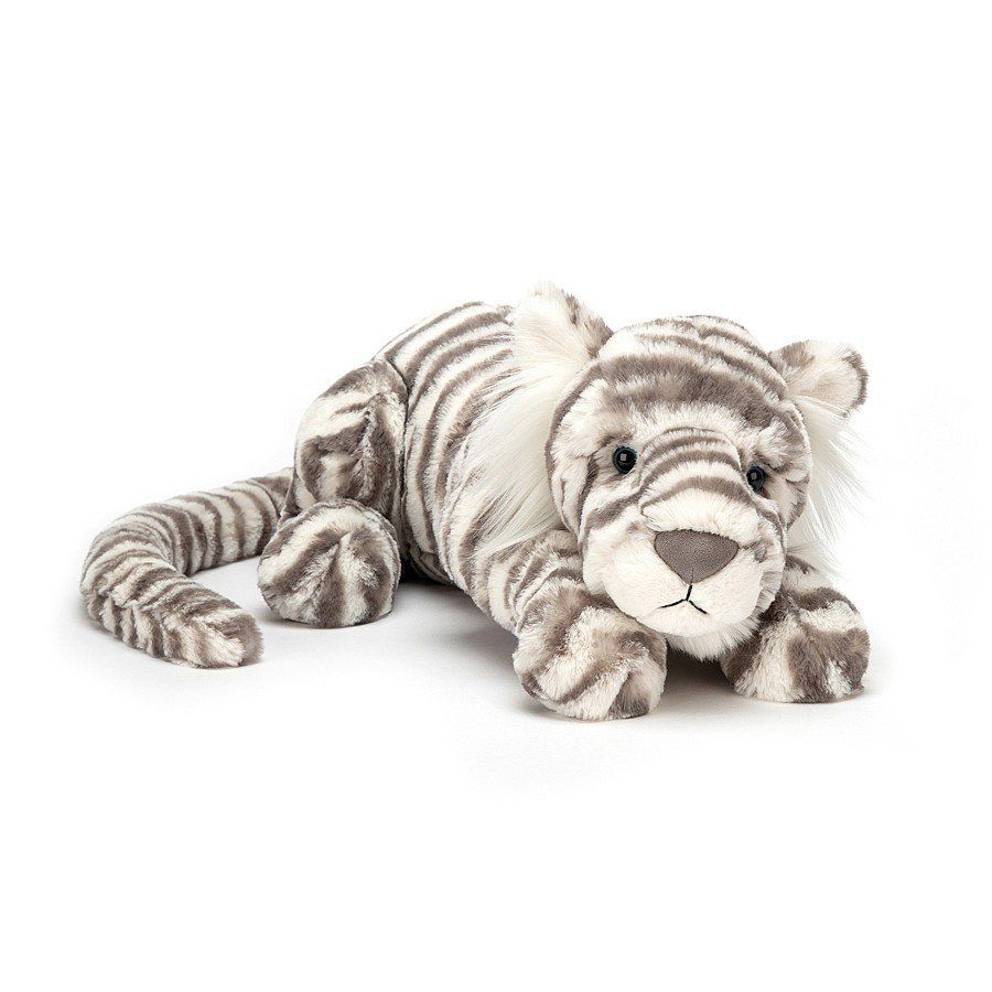 Jellycat Little Sacha Snow Tiger Soft Toy