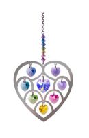 Wild Things Pure Radiance Large Heart of Hearts Crystal - Confetti