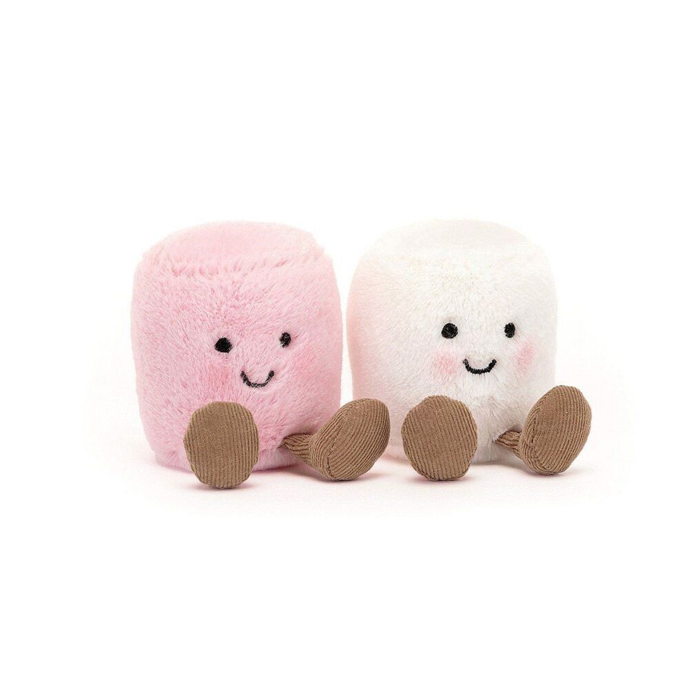 Jellycat Amuseable Pink and White Marshmallows Soft Toy