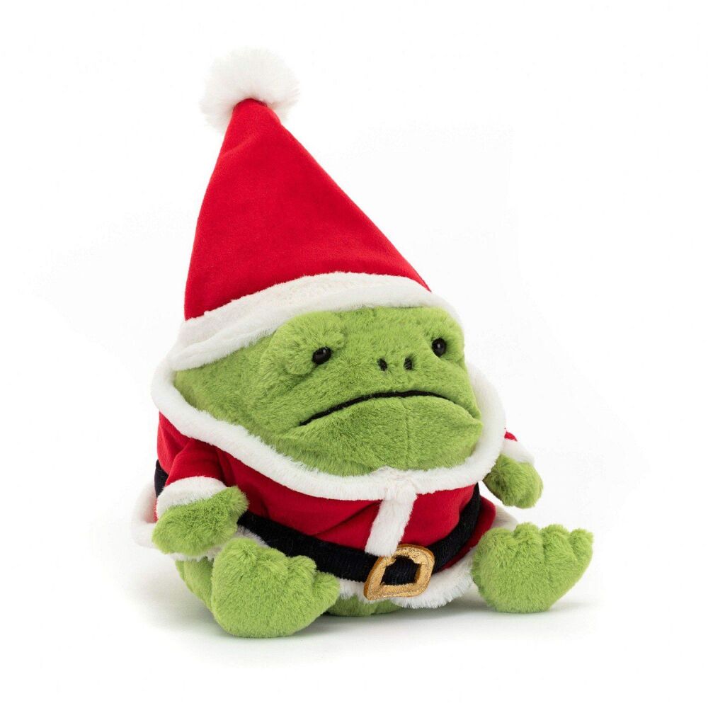 Jellycat Santa Ricky Rain Frog Soft Toy
