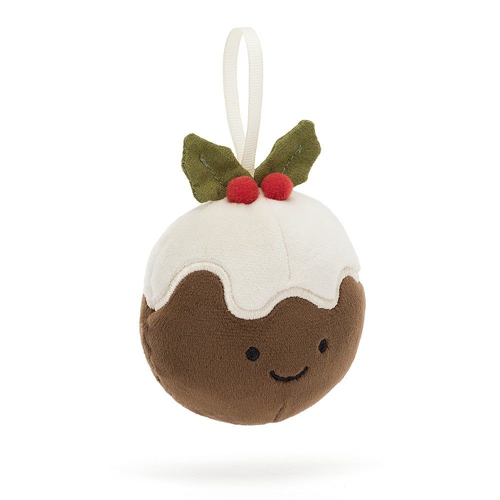 Jellycat Festive Folly Christmas Pudding Soft Toy