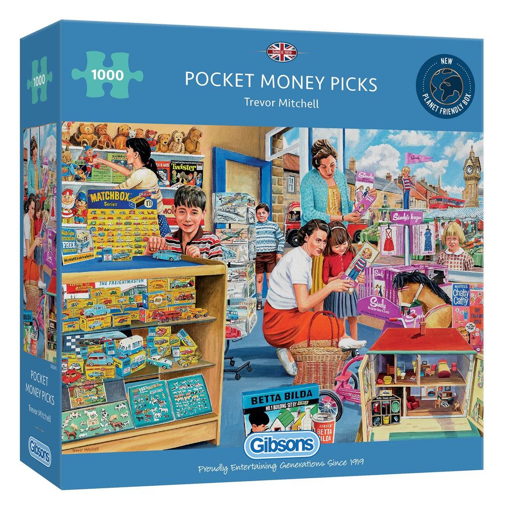 Gibsons Pocket Money Picks 1000 Piece Jigsaw Puzzle boxed