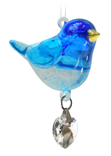 Wild Things Fantasy Glass Pretty Little Bird - Bluebird