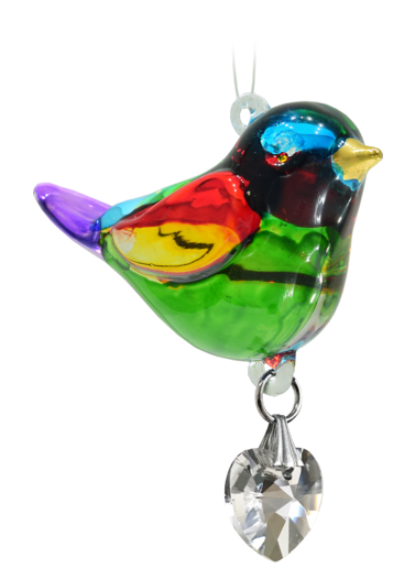Wild Things Fantasy Glass Pretty Little Bird - Rainbow