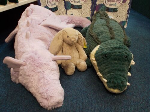 Jellycat Huge Lavender Dragon & Allexi Alligator