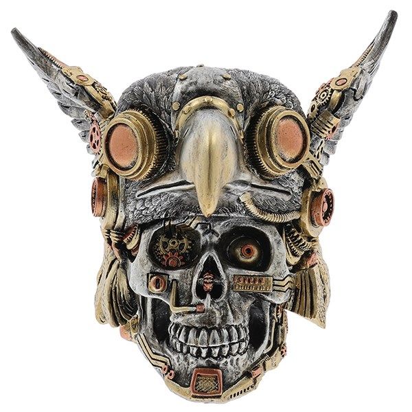 Steampunk Skull with Eagle Hat