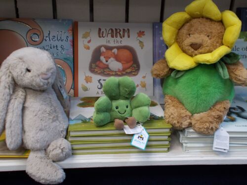 Jellycat Bartholomew Daffodil Bear and Amuseables Siofra Shamrock