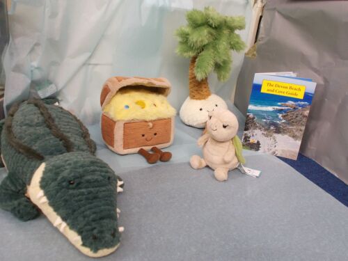 Jellycat Thimble Turtle, pammie palm tree, treasure chest,allexi alligator