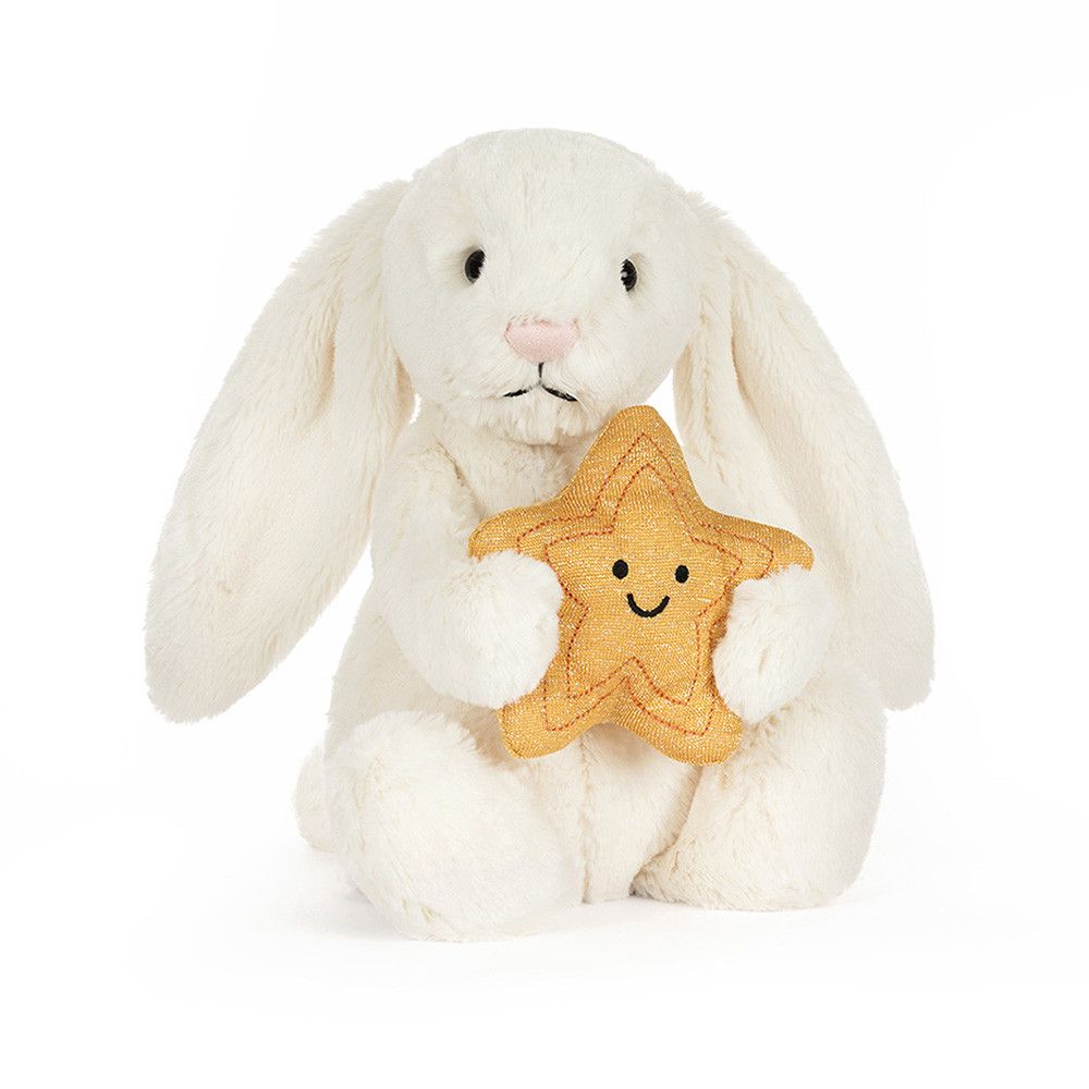 Jellycat Cream Bunny with Star Soft Toy