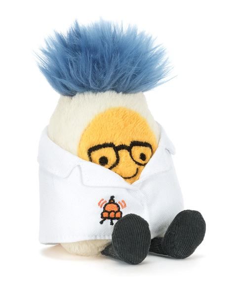 Jellycat Amuseables Boiled Egg Scientist Outfit Soft Toy