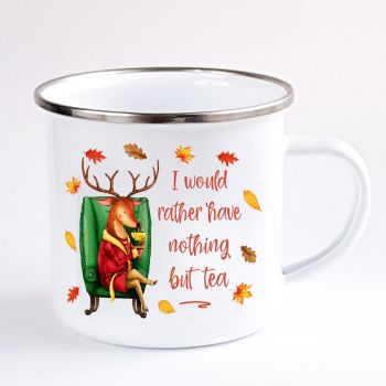 Deer enamel mug