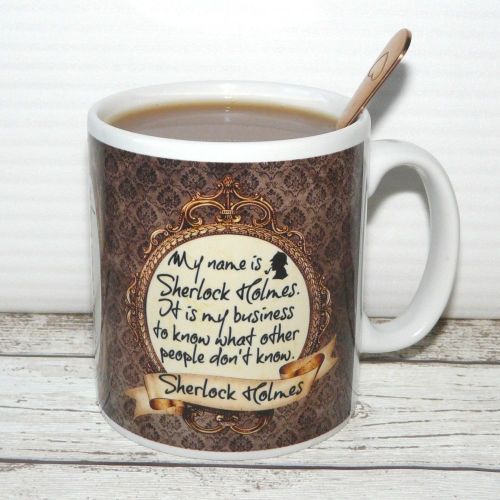 Sherlock Holmes Bookworm mug