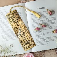 The Great Gatsby Gold Bookmark - 'There are all kinds of love in this world, but never the same love twice.'