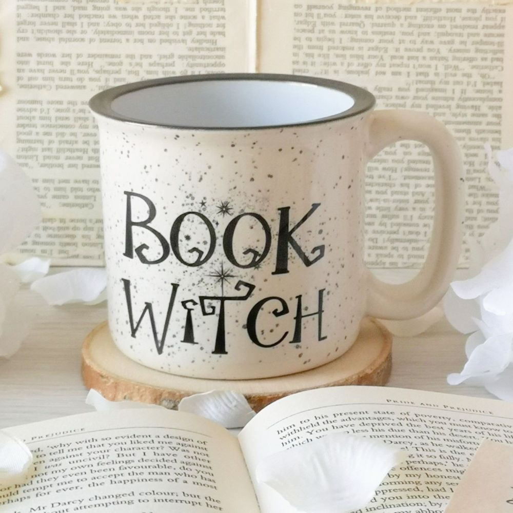 Book Witch Rustic Campfire Mug