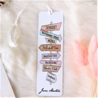 Jane Austen Book Signpost Destinations Metal Bookmark
