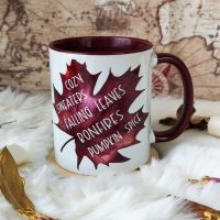 Autumn /Fall Favourites Leaf Mug
