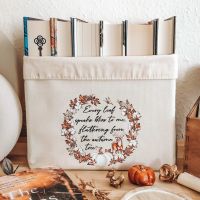 Autumn Book Basket With Emily Bronte Quote