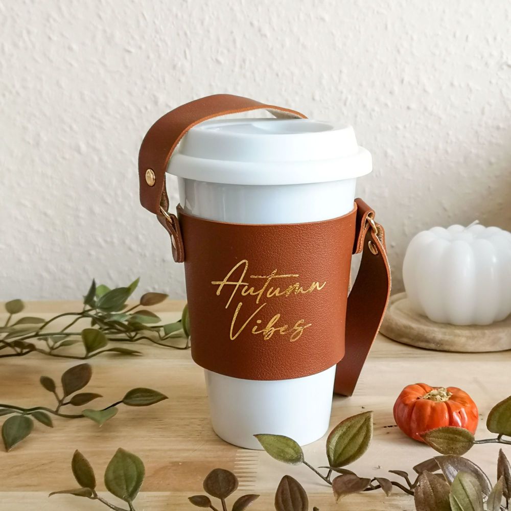 Coffee Cup Sleeve, Autumn Vibes Original