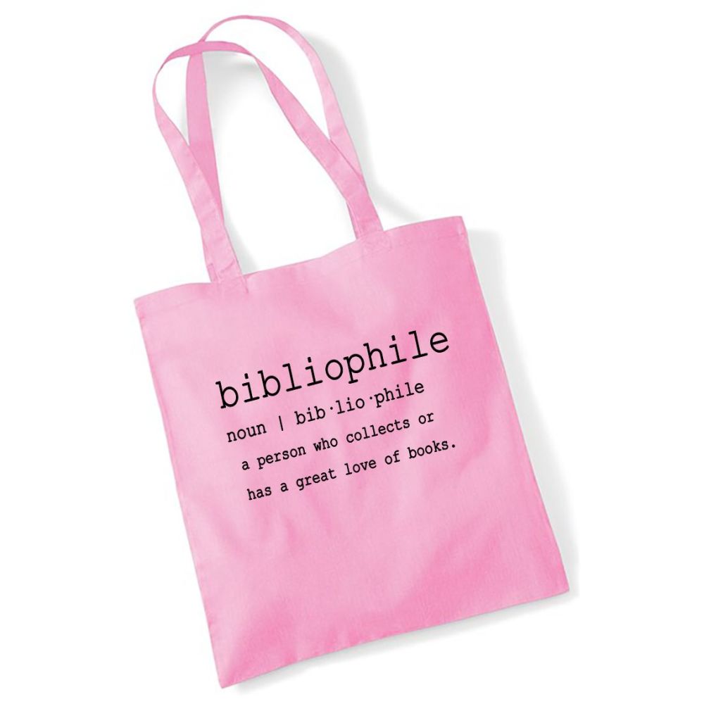 Bibliophile Pink Tote Bag