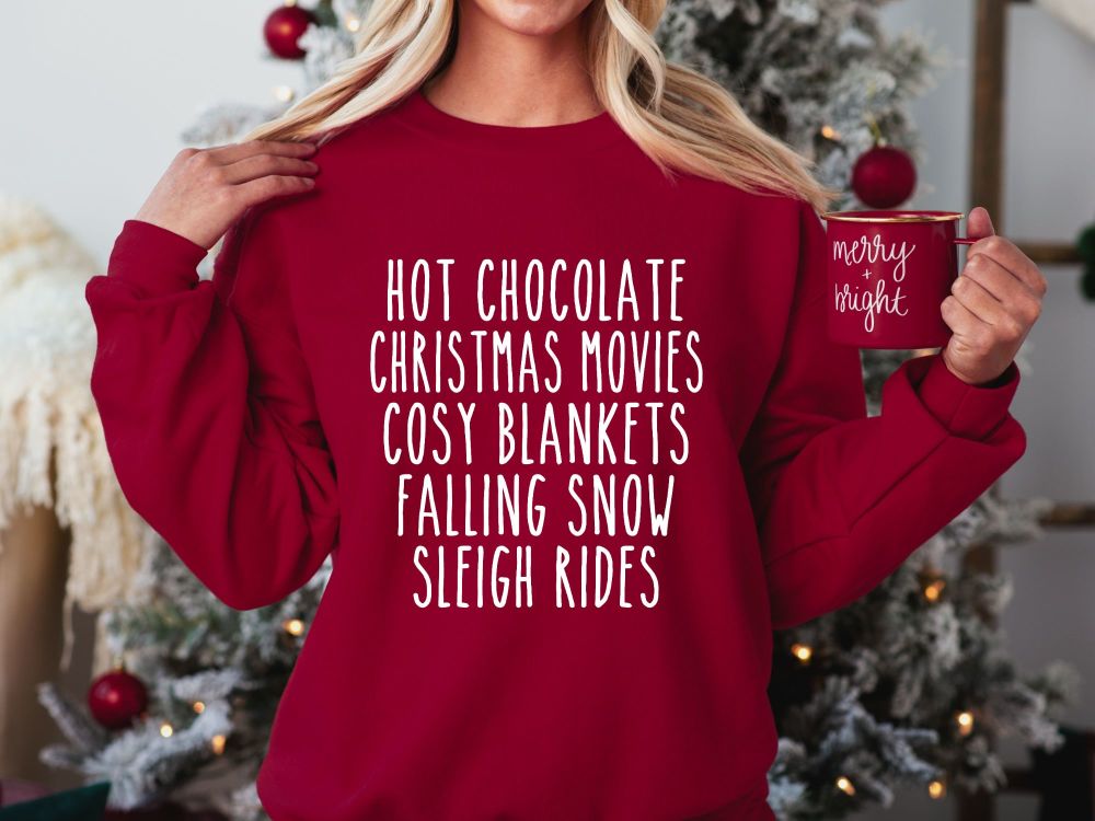 Christmas Sweatshirt - Christmas List - Unisex