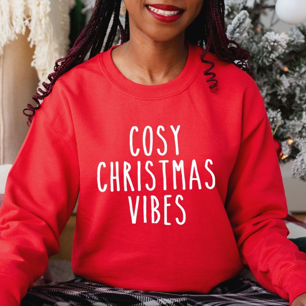 Christmas Sweatshirt - Cosy Christmas Vibes - Up to 5XL