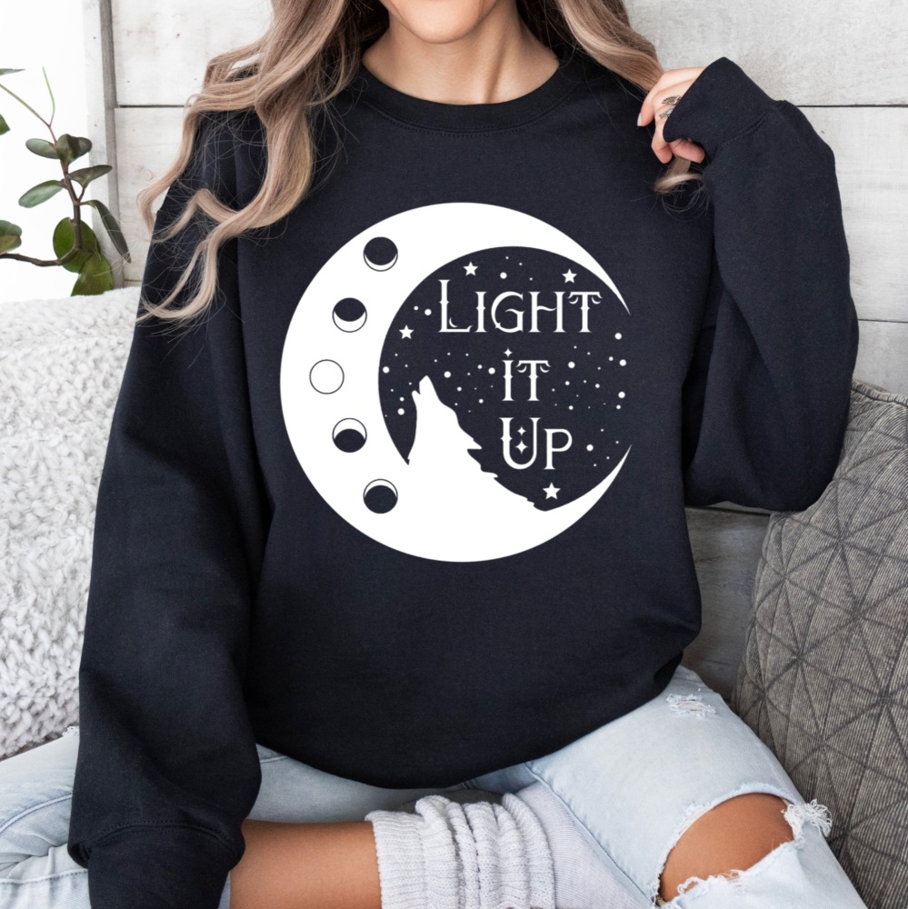 Light It Up Sweatshirt, Crescent City, Sarah J Maas Licenced Merch