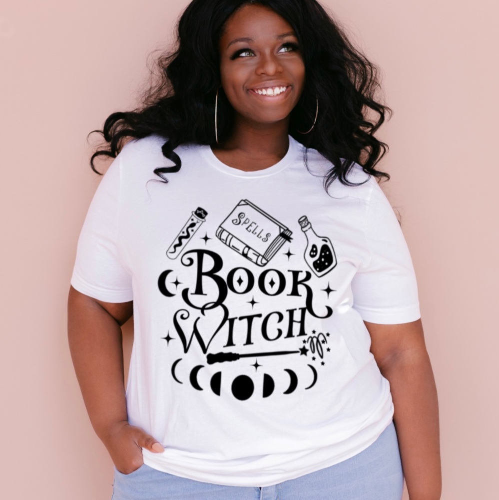 Book Witch T-shirt For Fantasy Readers '