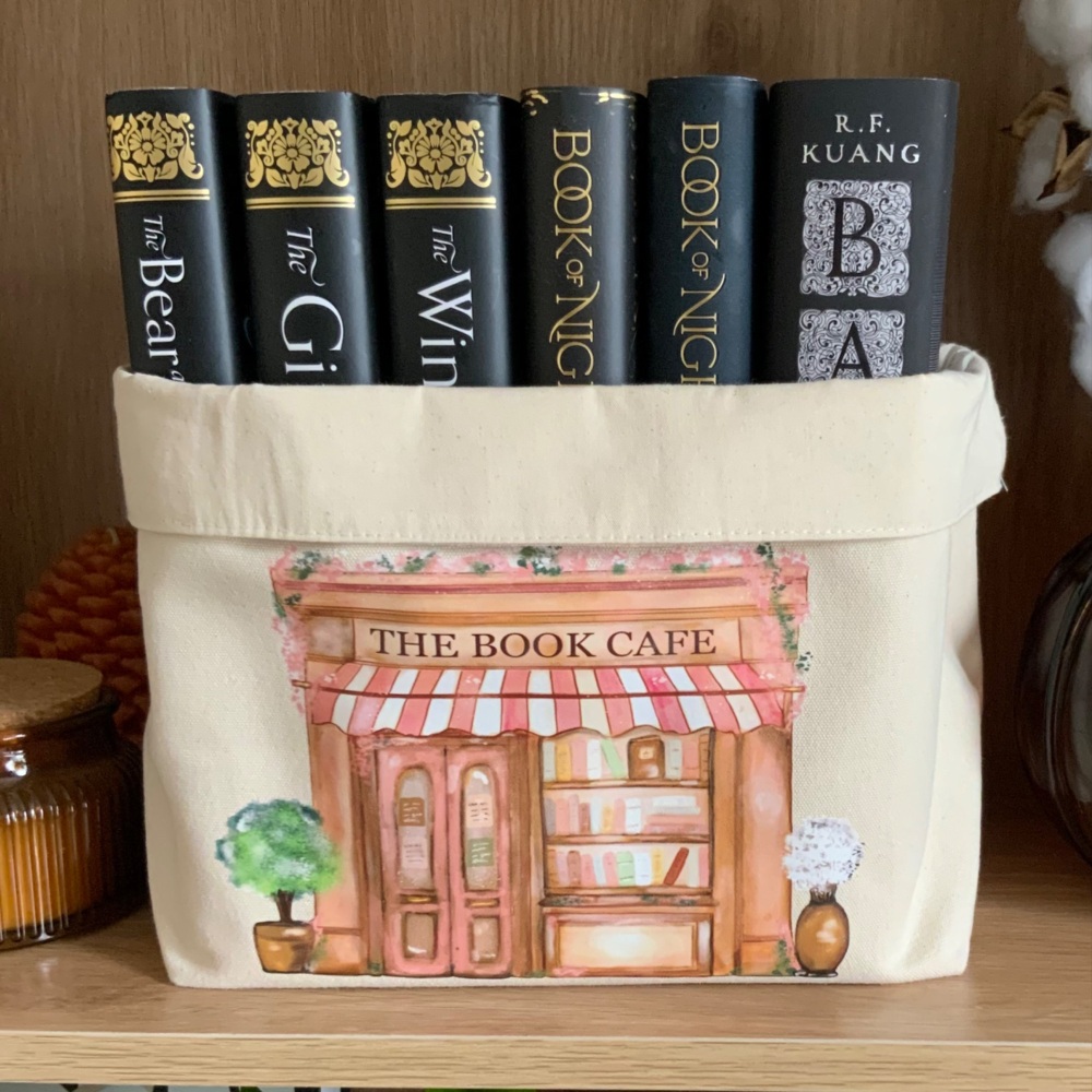 Book Cafe Cosy Cream Book Basket